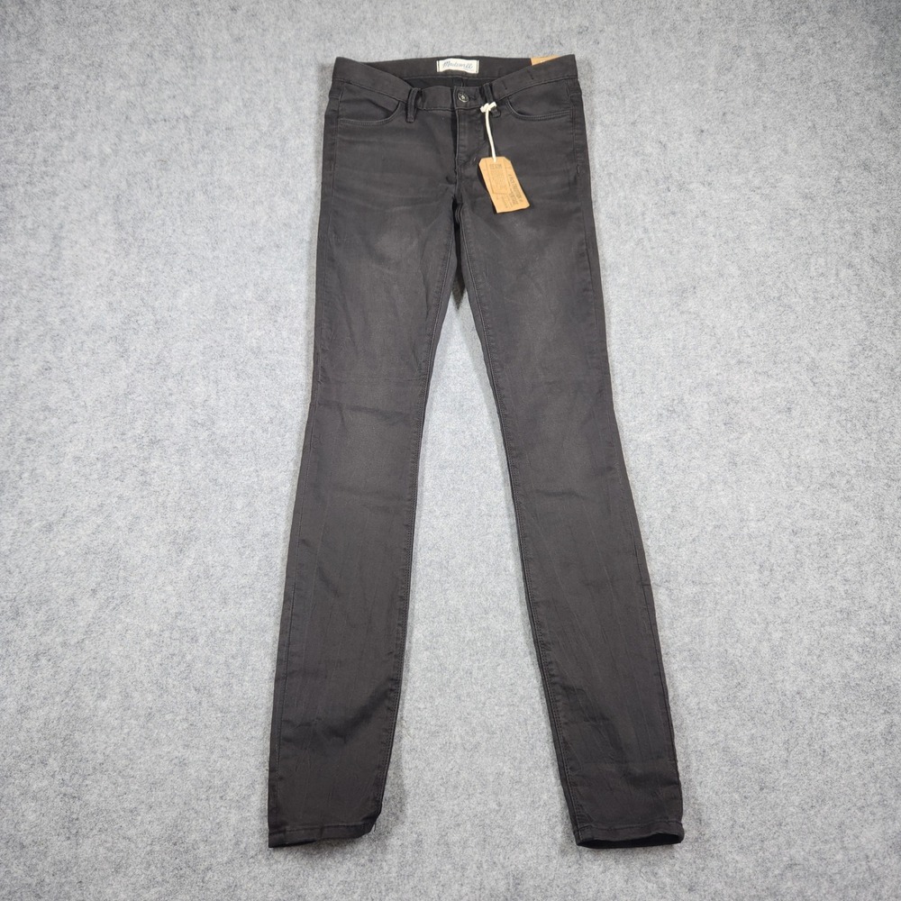 Madewell Legging Jeans Women 24 Black B1949 Mid Rise Skinny Denim